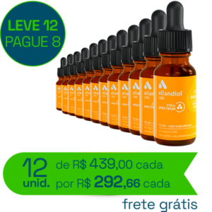 12 FRASCOS de Allandiol CBD Full Spectrum 15ml - 900mg (médicos)
